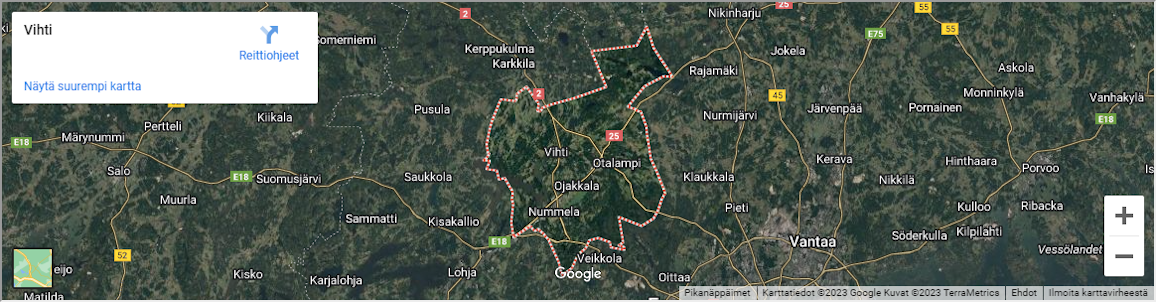 Paljonko maksaa kilometri taksilla Vihdissä?